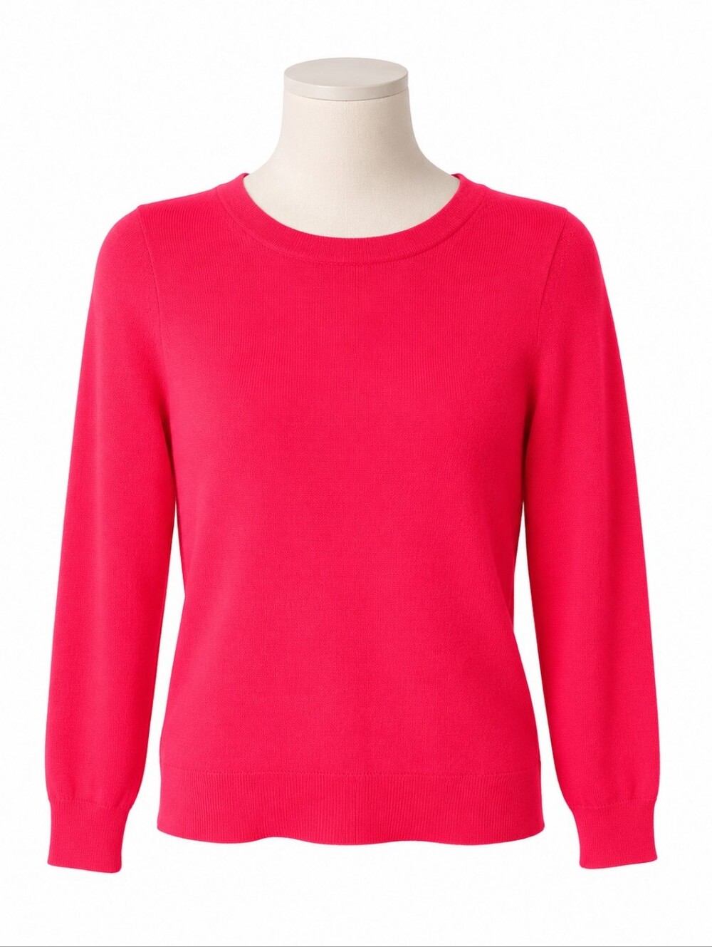 J. Crew Neon Red Merino Wool Pullover Sweater Sz S Casual Preppy Academia Twee